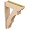 Ekena Millwork 7 1/2-in W x 26-in D x 38-in H Balboa Slat Rough Cedar Woodgrain TimberThane Outlooker, Primed Tan OUTUR075X26X38BOA24RCPR - alternate 5